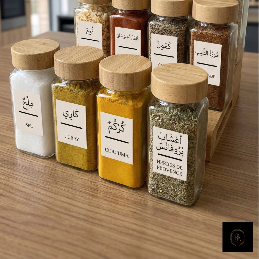Étiquettes Épices (Carrées)