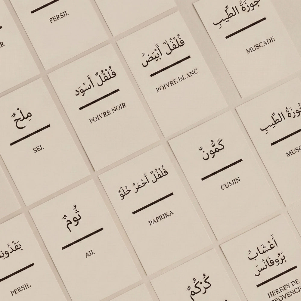 Étiquettes Épices (Rectangles)